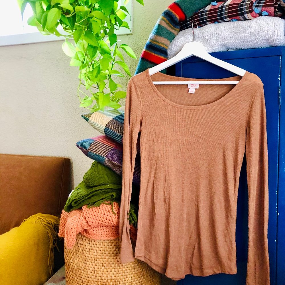 Soft Ribbed-Knit Top